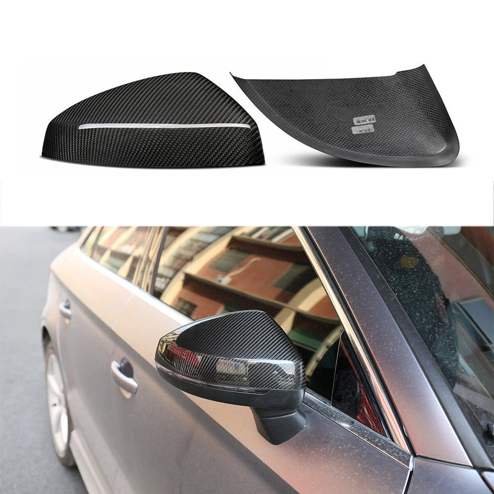 Carbon Fiber Mirror Caps For Audi A3 S3 RS3 2014-2018