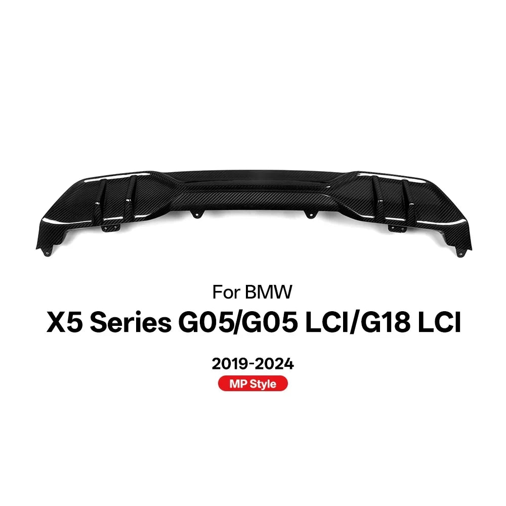 MP Style - Carbon Fiber Rear Diffuser For BMW X5 G05/G05 LCI