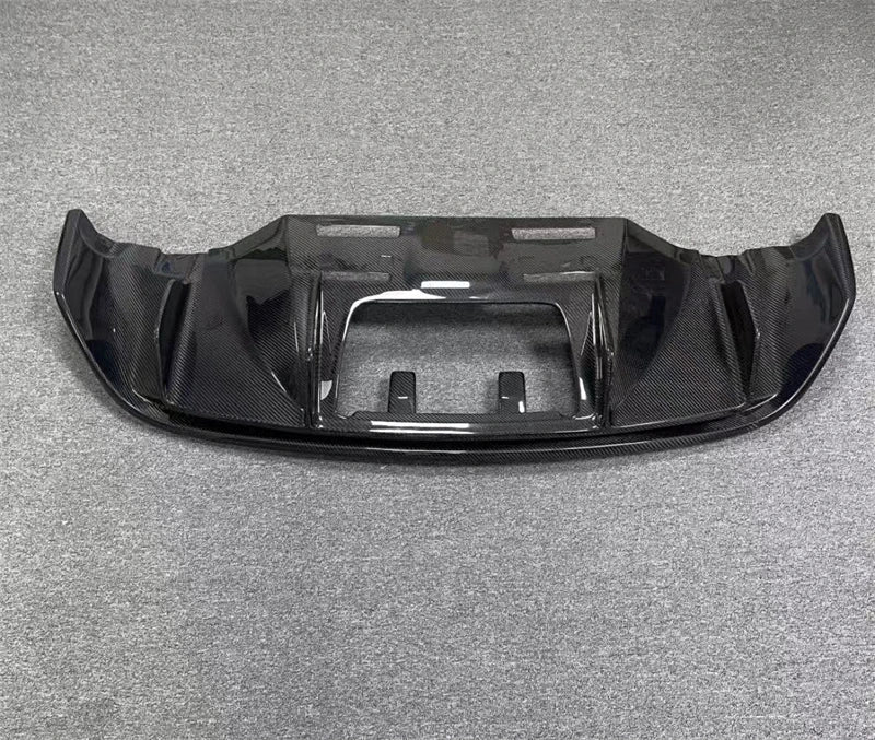 For Audi R8 V8 V10 2008-2015 Real Carbon Fiber Rear Bumper Lip Diffuser Splitters Spoiler Back Car Accessories Body Kit