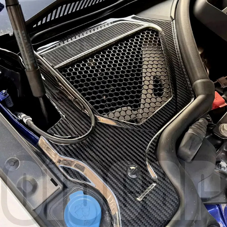 oiomotors 2nd Generation Dry Carbon Fiber Filter Water Cowl Panel Cover for BMW G87 M2 G80 G81 M3 G82 G83 M4