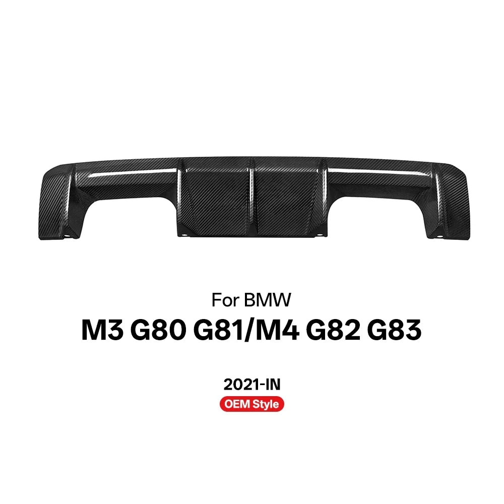 Carbon Fiber Rear Bumper Diffuser For BMW M3 G80 G81 M4 G82 G83