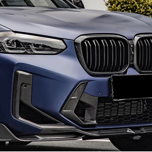 Carbon Fiber Front Sides Vent Fender Trim For X3M X4M (LCI)
