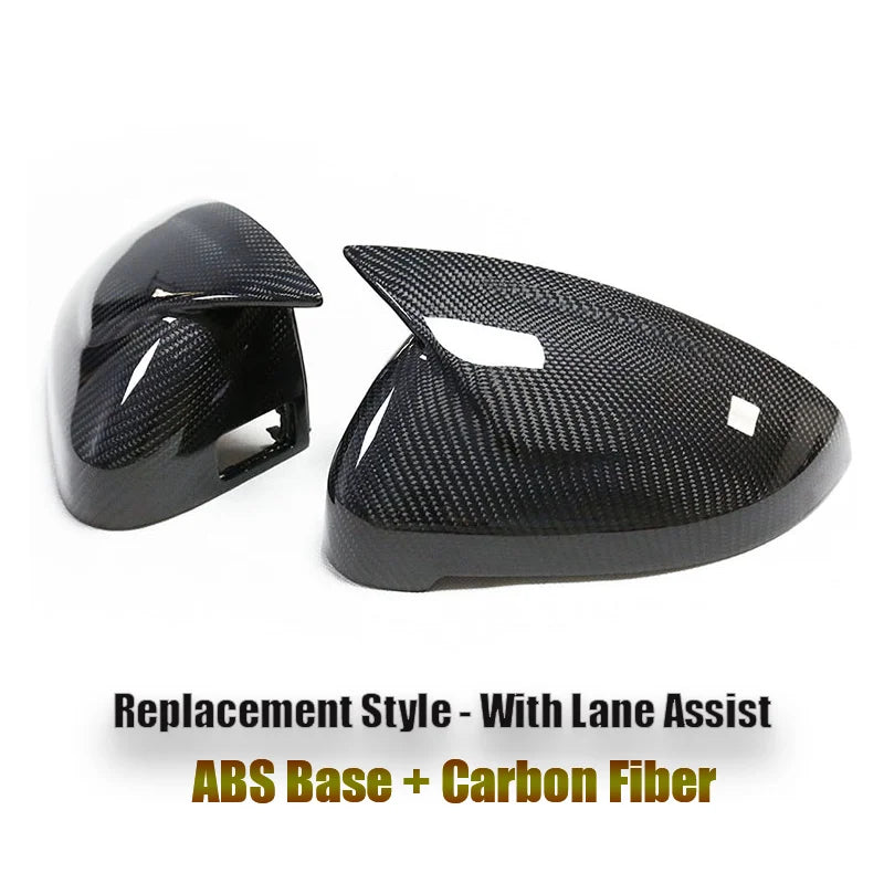 Pre-Preg Dry Carbon Fiber Side Mirror Cover Cap For Audi B9 A5 S5 RS5 2017-2023 W W/O Lane Assist Carbon Rearview Mirror Housing
