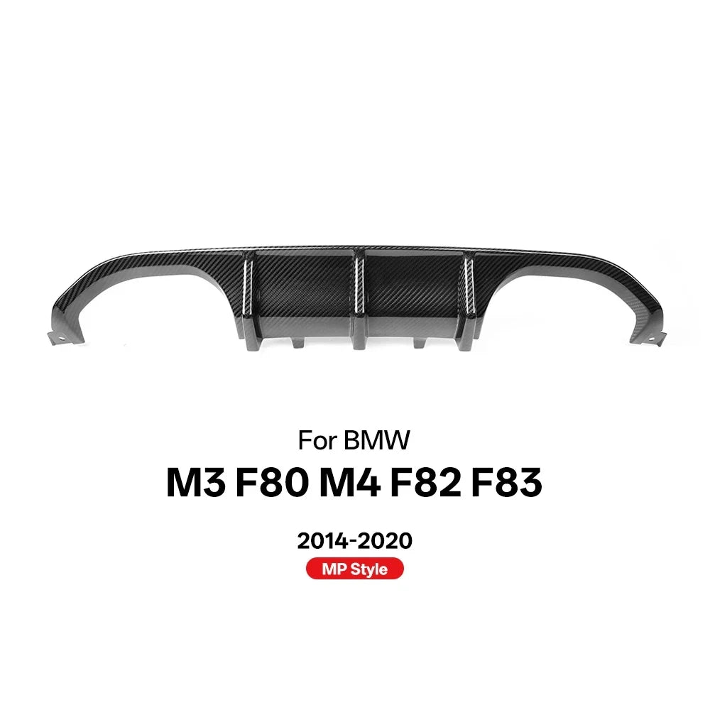 MP Style - Carbon Fiber Rear Diffuser for BMW M3 F80 M4 F82 F83