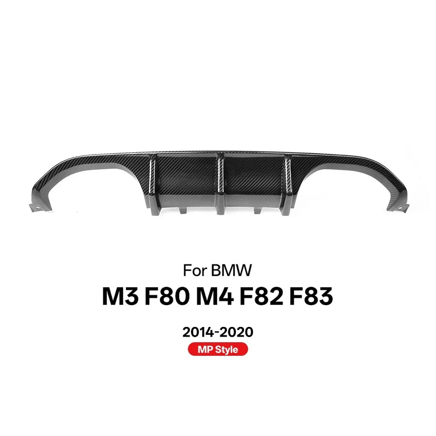 MP Style - Carbon Fiber Rear Diffuser for BMW M3 F80 M4 F82 F83