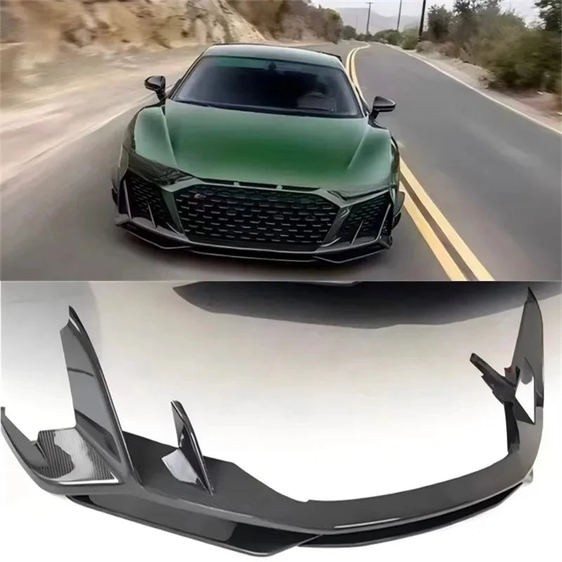 High Quality Real Carbon Fiber Front Lip For R8 2019-2023