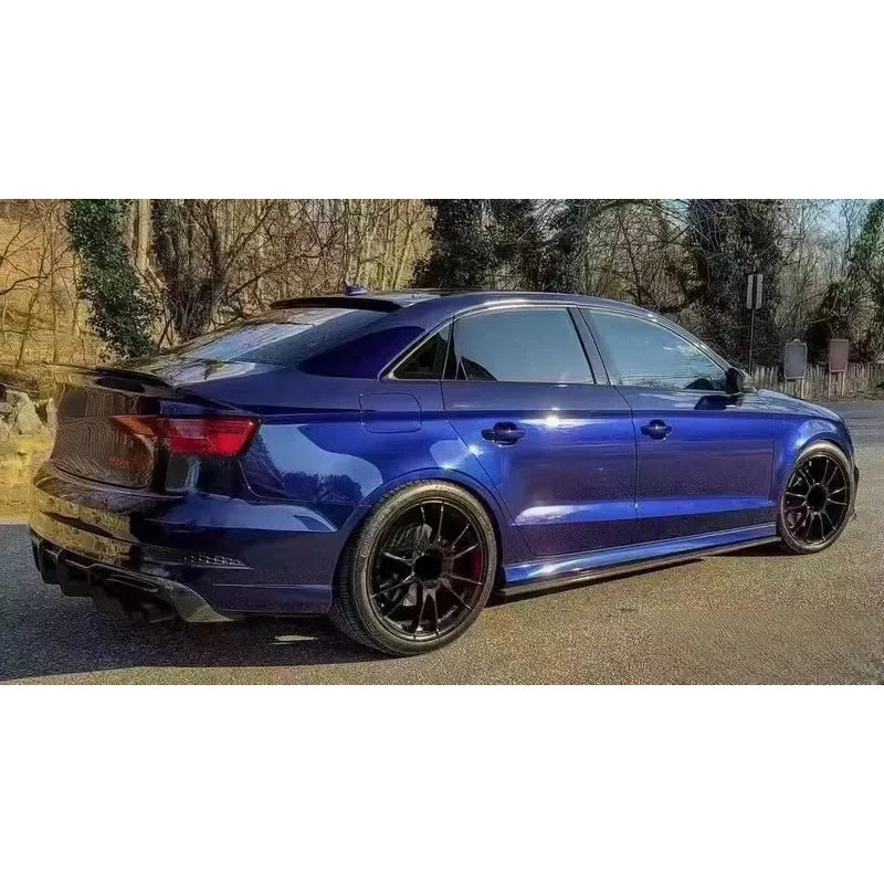 Real Carbon Fiber Body Kit Front Lip Rear Diffuser Side Skirts Fit 8V A3 S3 RS3 LCI 2017-2020 Exterior Modification Parts