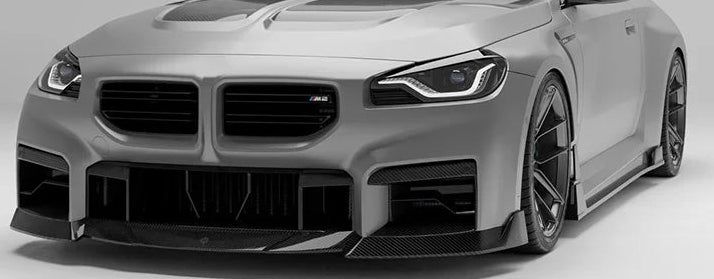 OEM - Style Carbon Fiber Front Bumper Trim For BMW G87 M2