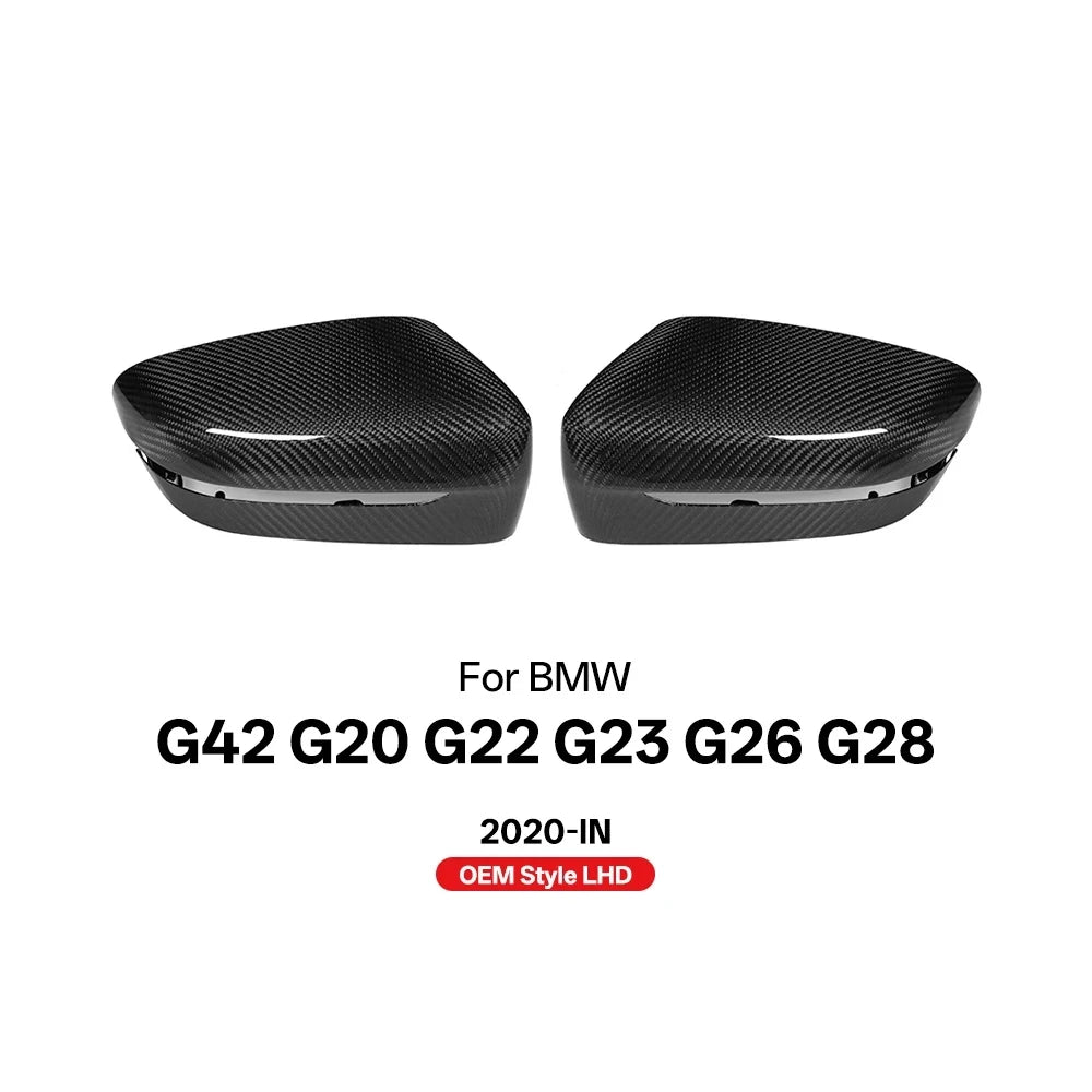 Carbon Fiber Mirror Caps For BMW G42 G20 G22 G23 G26