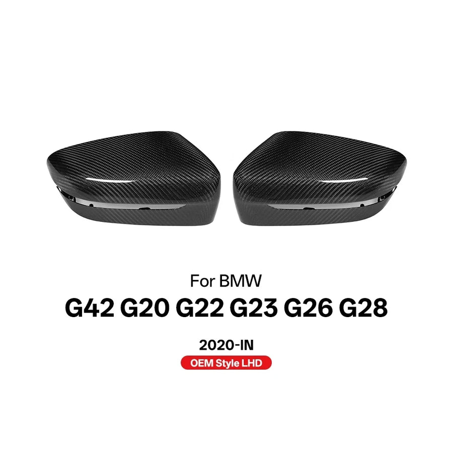 Carbon Fiber Mirror Caps For BMW G42 G20 G22 G23 G26