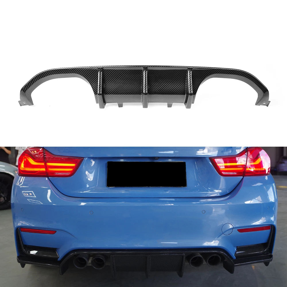 MP Style - Carbon Fiber Rear Diffuser for BMW M3 F80 M4 F82 F83