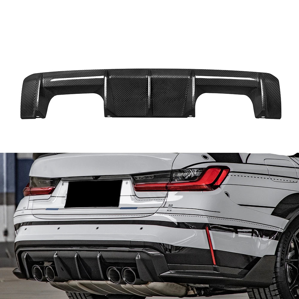 Carbon Fiber Rear Bumper Diffuser For BMW M3 G80 G81 M4 G82 G83