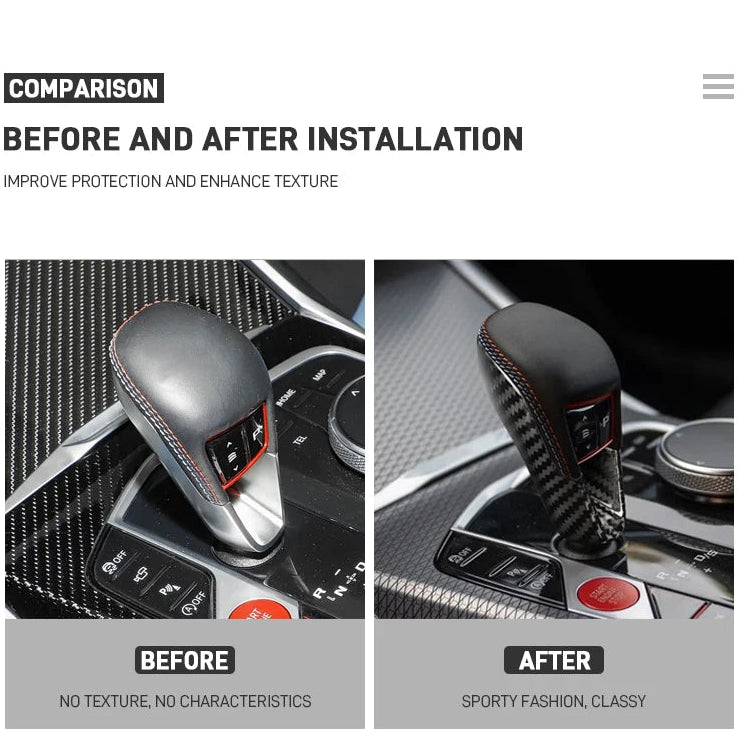 Carbon Fiber Lci Gear Shift Knob Cover