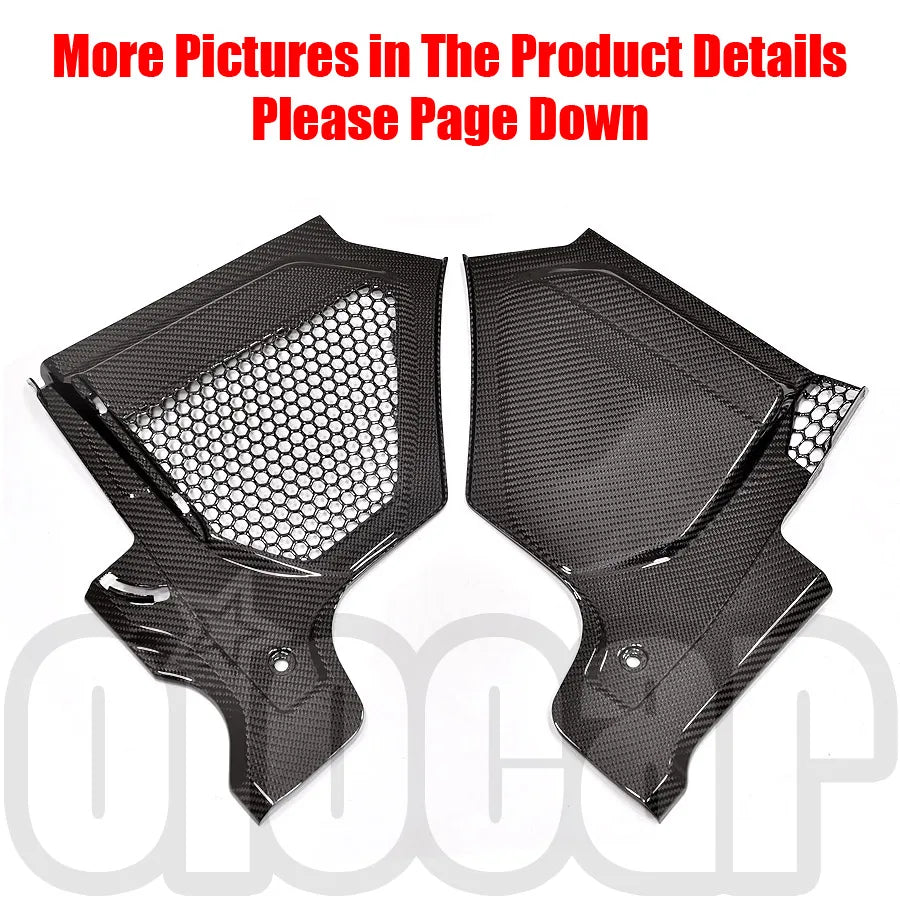 oiomotors 2nd Generation Dry Carbon Fiber Filter Water Cowl Panel Cover for BMW G87 M2 G80 G81 M3 G82 G83 M4