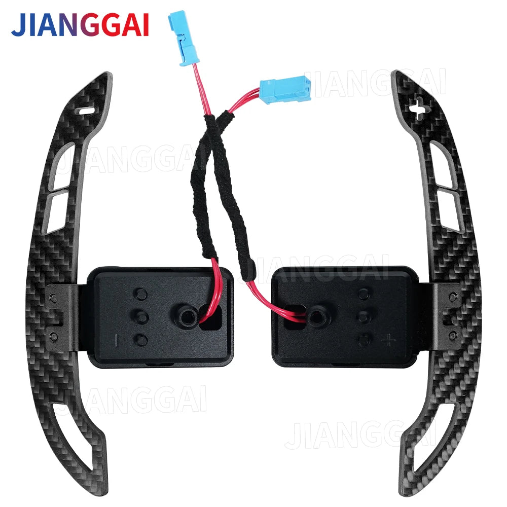 Magnetic Real Carbon Fiber Extended Paddle Shifters with Easy Installation Fit For Audi B9 A3 A4 A5 S3 S4 S5 RS3 RS4 RS5 Car Accessories