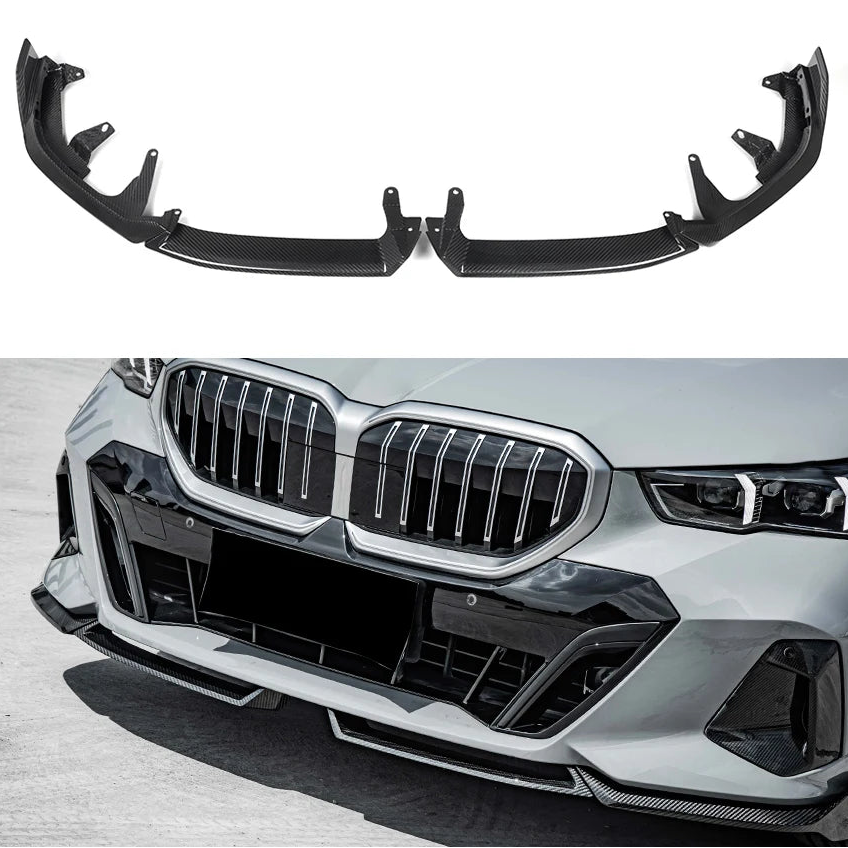 MP - Style Carbon Fiber Front Lip For BMW 5 Series G60 I5 4Pcs/Set