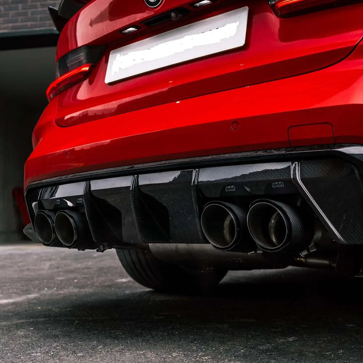 MP Style - Carbon Fiber Bumper Diffuser For BMW M3 M4 G80 G82 G83