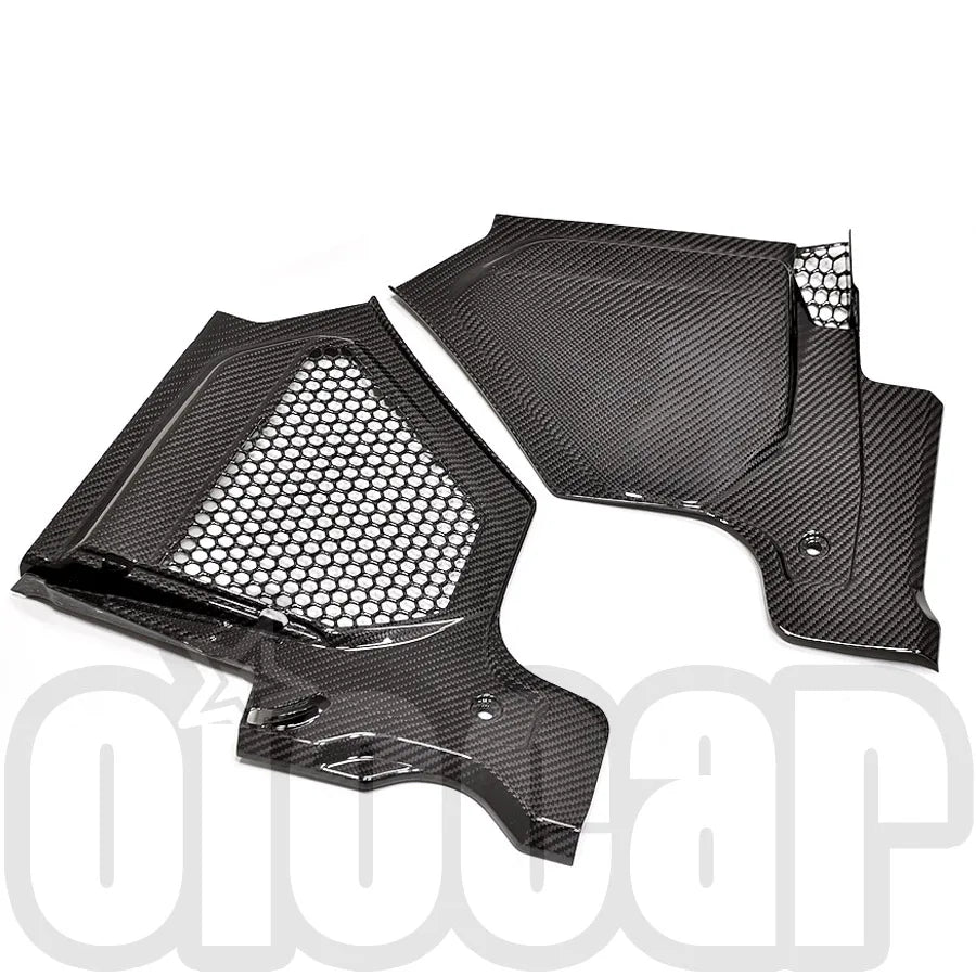 oiomotors 2nd Generation Dry Carbon Fiber Filter Water Cowl Panel Cover for BMW G87 M2 G80 G81 M3 G82 G83 M4