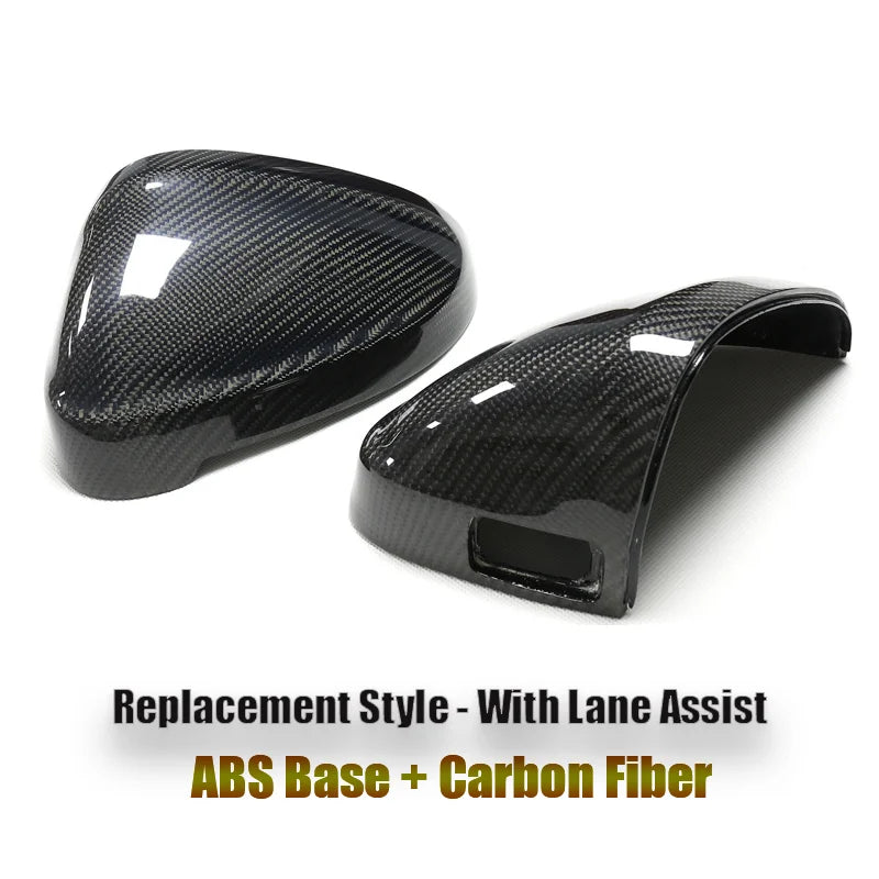Pre-Preg Dry Carbon Fiber Side Mirror Cover Cap For Audi B9 A5 S5 RS5 2017-2023 W W/O Lane Assist Carbon Rearview Mirror Housing