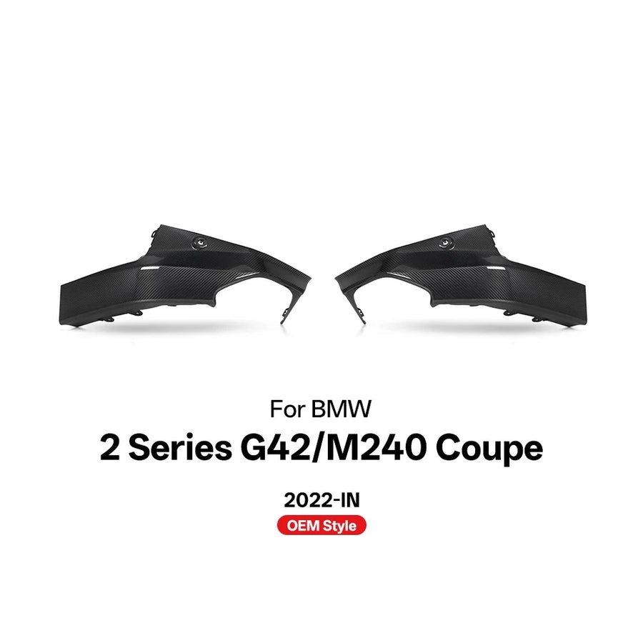 Carbon Fiber Rear Side Diffuser For BMW 2 Series G42/M240