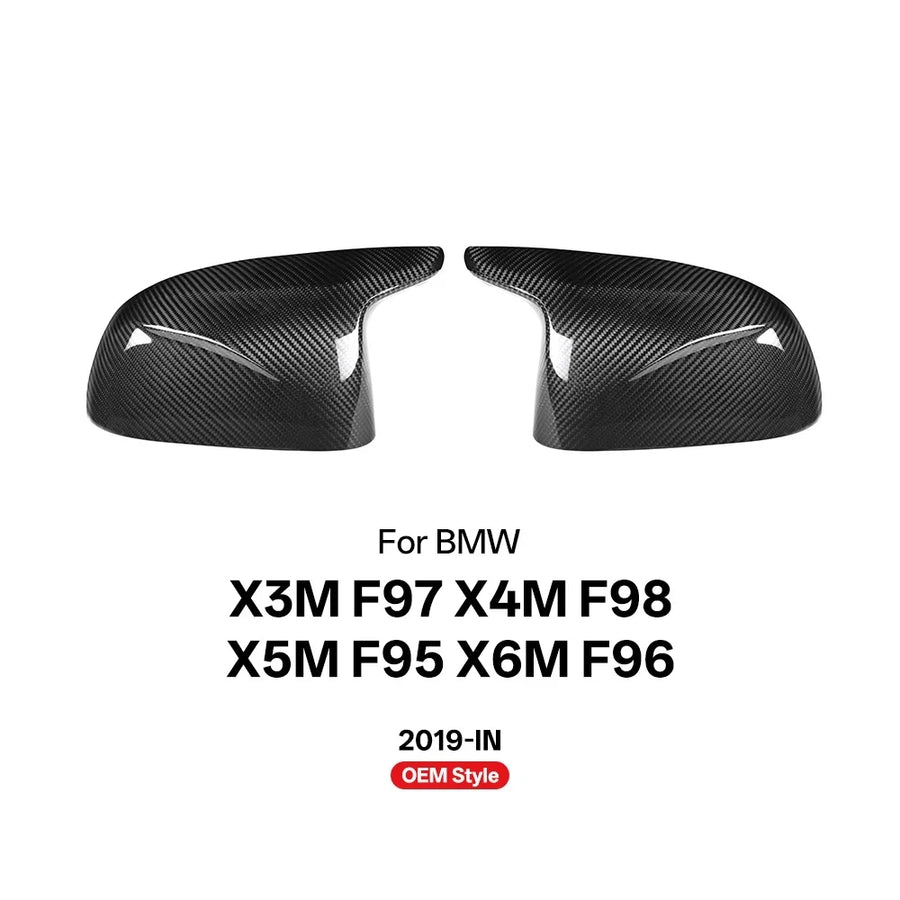 Carbon Fiber Mirror Caps For BMW for BMW X3M F97 X4M F98 X5M F95 X6M F96