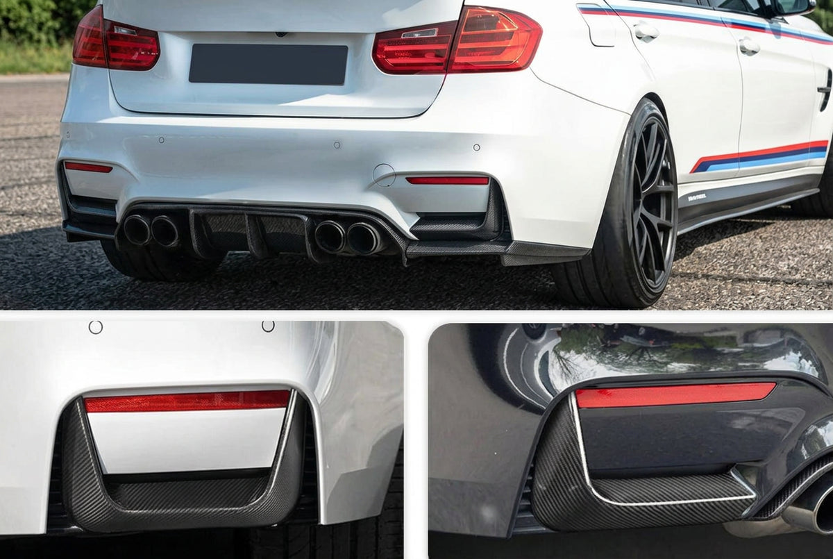 Carbon Fiber Rear Bumper Side Aprons For BMW F80 F82 M3 M4