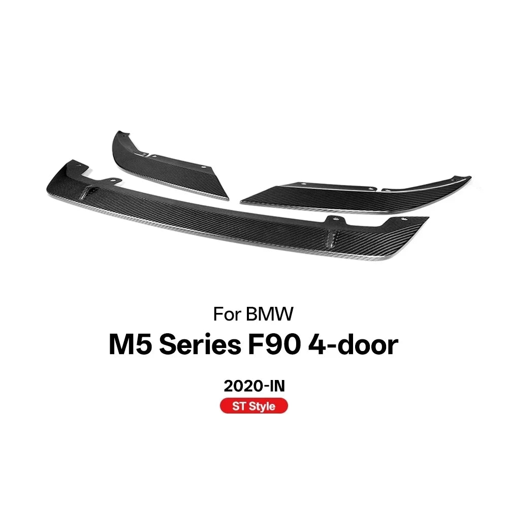 ST-Style Carbon Fiber Front Bumper Lip for BMW M5 F90 LCI