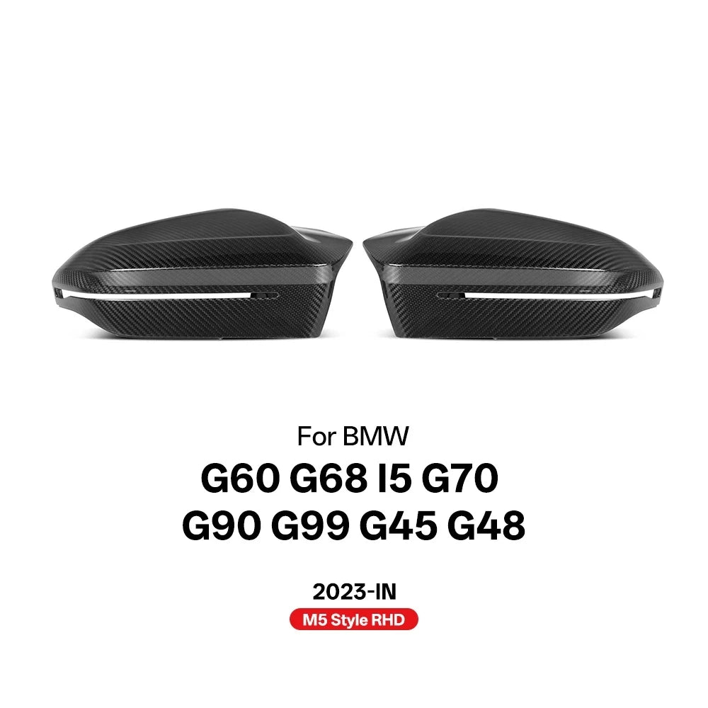 Carbon Fiber Car Mirror Caps For BMW G60 G90 G99 M5