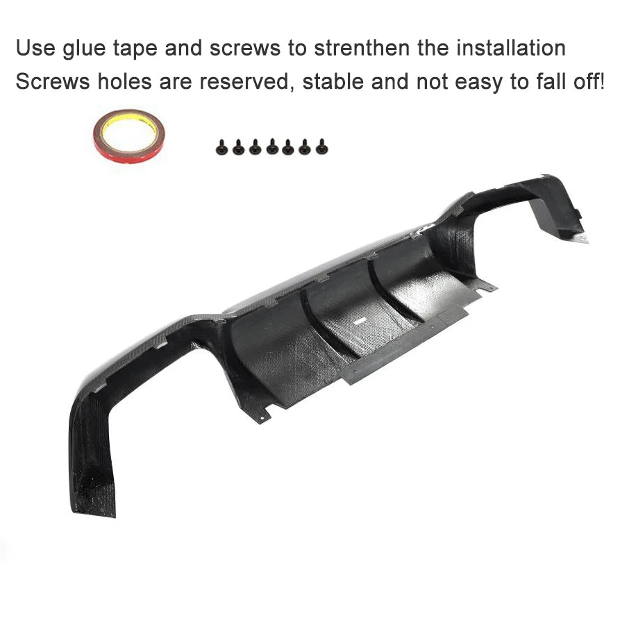 Carbon Fiber Car Rear Bumper Diffuser For BMW F97 X3M / F98 X4M LCI