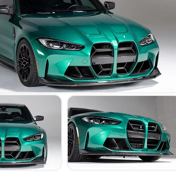V Style - Carbon Fiber Front Lip for BMW G80 G82 G83 3Pcs/Set